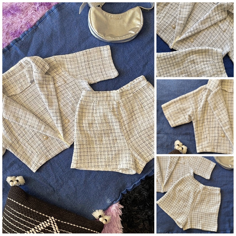 White Blazer and Shorts Sets!